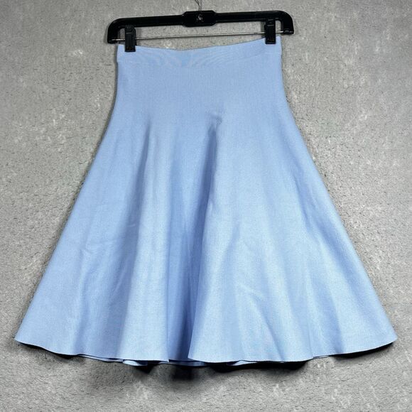 Jonathan Simkhai Skirt Womens Size Small Light Blue Knee Length Rayon Nylon - Picture 1 of 9